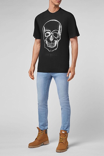 Футболка чёрного цвета Philipp Plein The Skull   