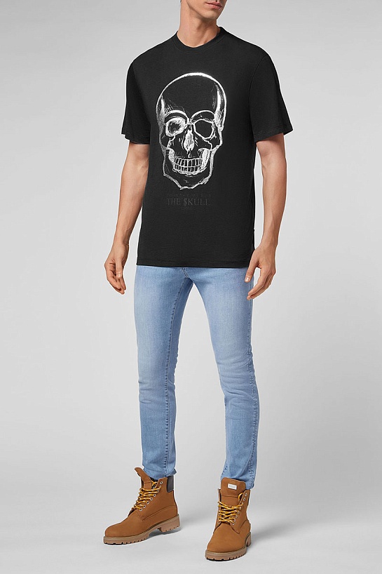 Футболка чёрного цвета Philipp Plein The Skull