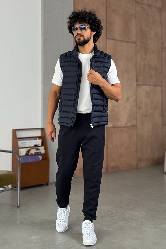 Мужской синий жилет Hugo Boss