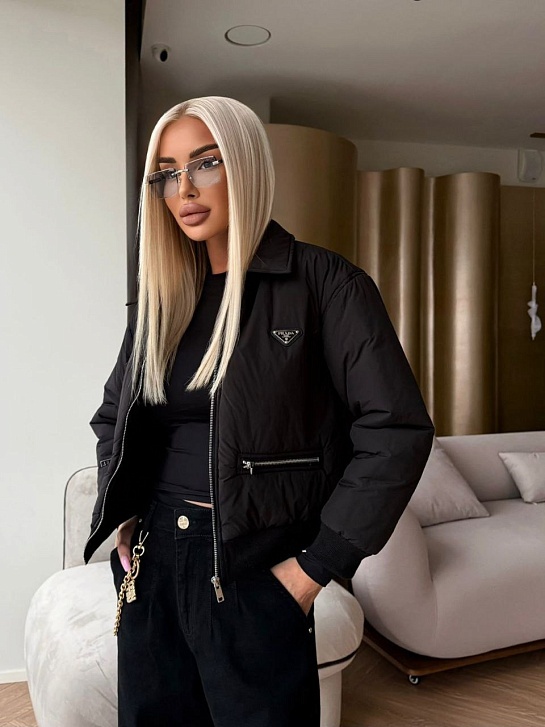Женская куртка Prada premium - Black