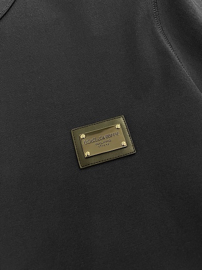 Мужская чёрная футболка Dolce & Gabbana Premium   