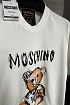Мужская белая футболка Moschino Teddy Bear