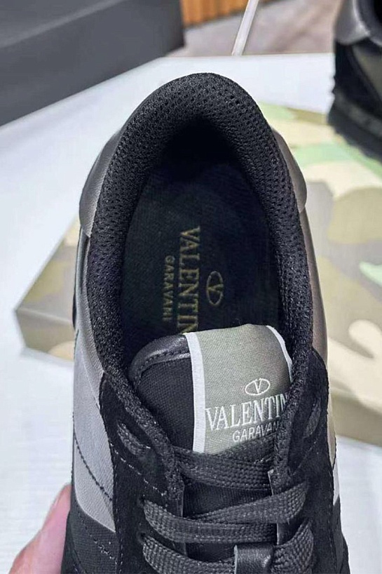 Комбинированные кроссовки Valentino Rockrunner - Black / Grey