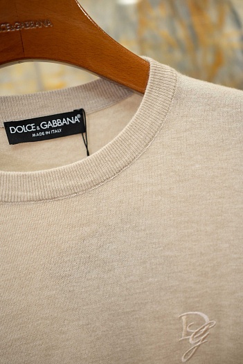 Мужской бежевый джемпер Dolce & Gabbana premium   