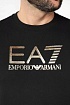 Мужской чёрный свитшот Emporio Armani 7 logo-print