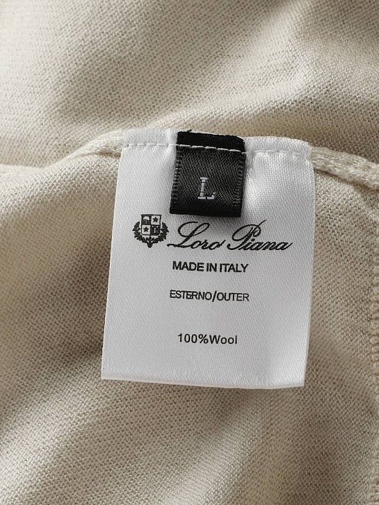 Поло с длинным рукавом Loro Piana premium - Beige