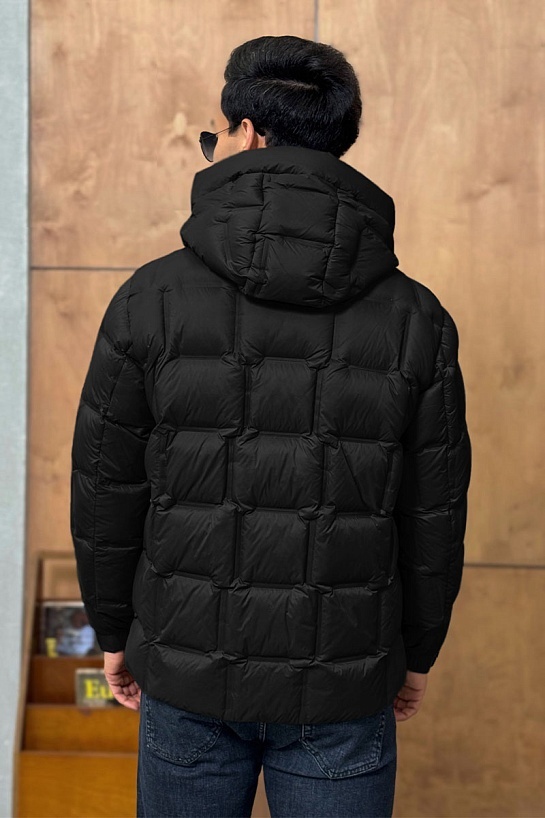 Мужской пуховик Zegna чёрного цвета