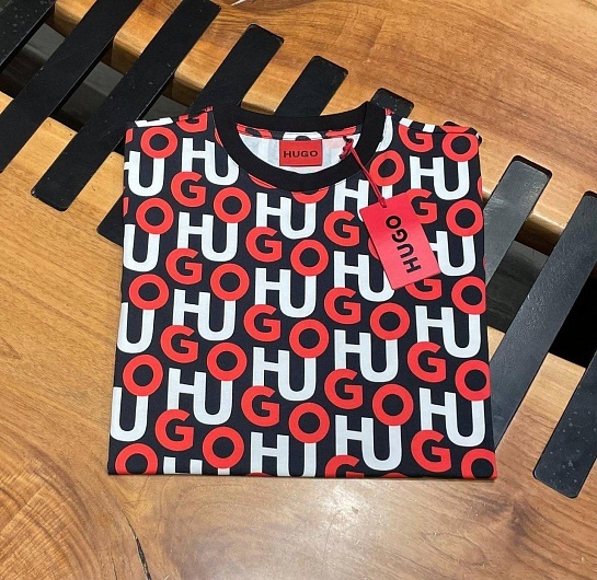 Мужская футболка Hugo Boss Donogram all-over logo