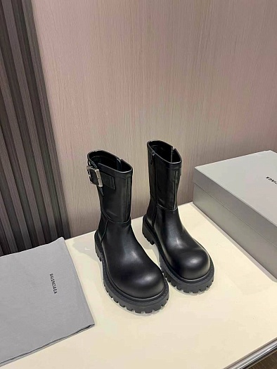 Женские кожаные сапоги Balenciaga premium   
