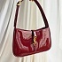 Женская лакированная сумка Yves Saint Laurent le 5 a 7 25x16 см - Burgundy