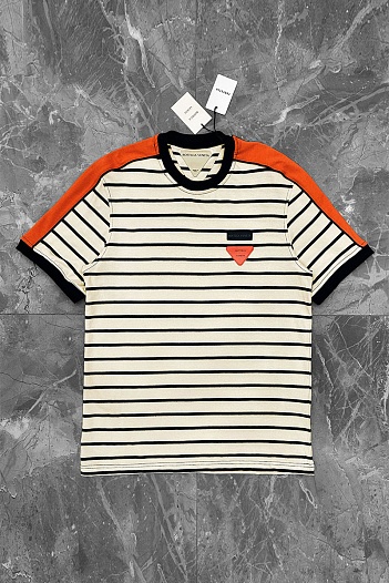 Оверсайз футболка Bottega Veneta - Beige / Orange   