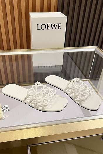 Женские шлёпанцы Loewe Premium - White   