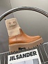 Женские комбинированные сапоги Celine Premium - Brown