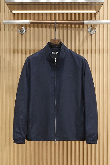 Мужская тёмно-синяя ветровка Zegna   