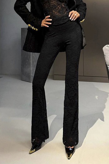 Женские чёрные брюки Schiaparelli premium   