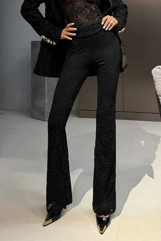 Женские чёрные брюки Schiaparelli premium