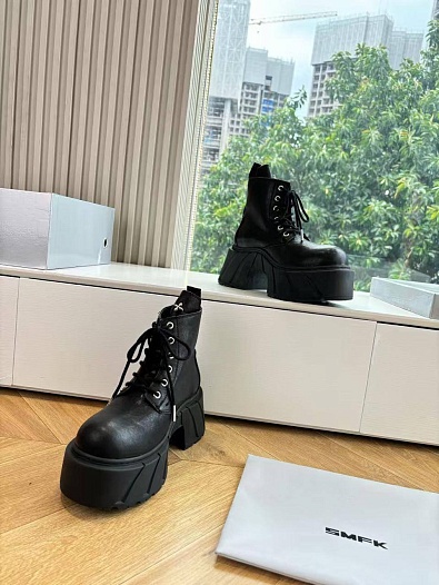 Женские кожаные ботинки на платформе SMFK premium   