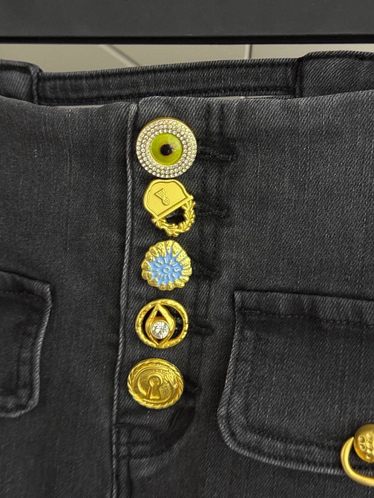 Женские чёрные джинсы Schiaparelli premium