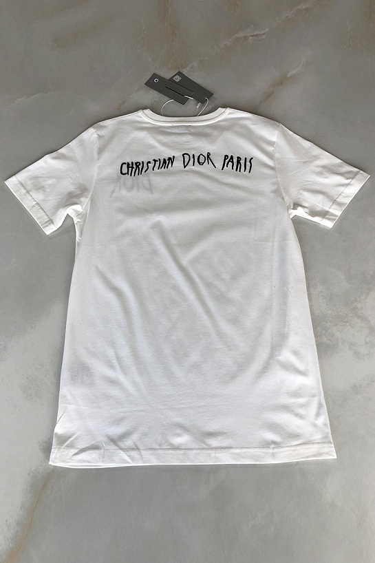 Мужская белая футболка Dior