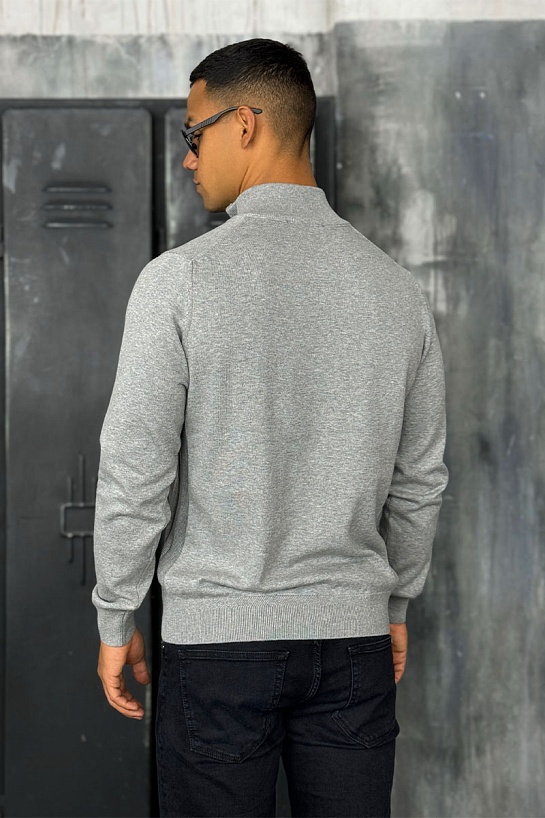 Мужская кофта Loro Piana zip neck - Grey