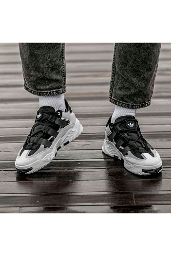 Кроссовки Adidas Niteball - Black / White / Grey   