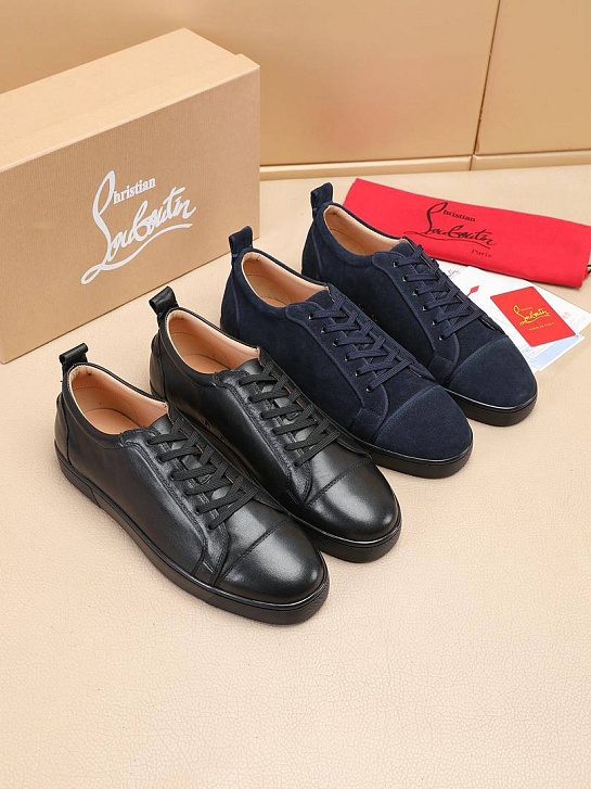 Кожаные кроссовки Christian Louboutin Louis Junior