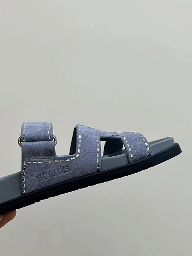 Женские сандалии Hermes Premium - Blue   