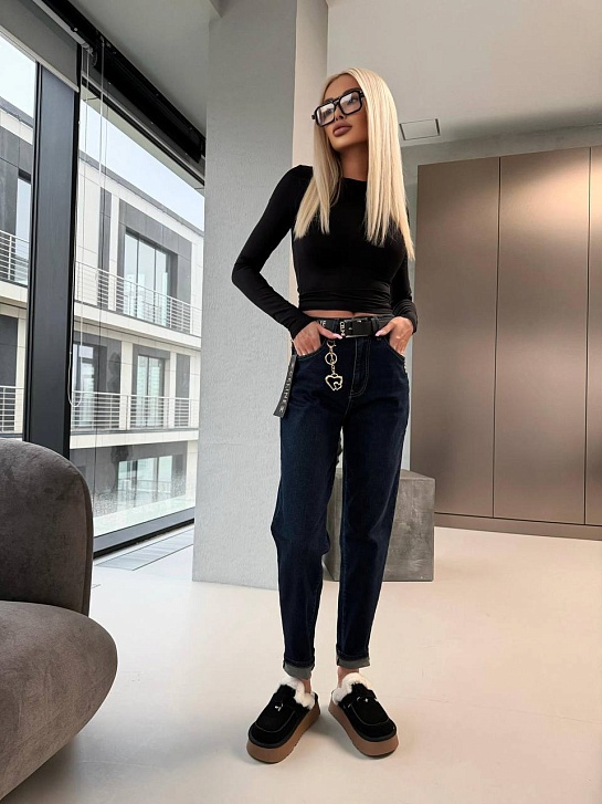 Женские синие джинсы Celine