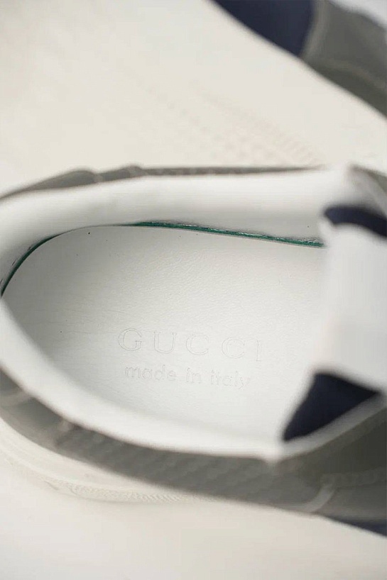 Комбинированные кроссовки Gucci Interlocking G - Grey / Blue
