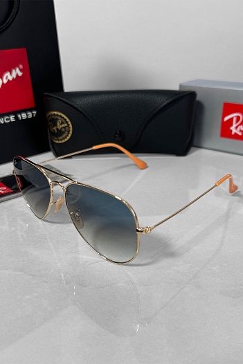 Солнцезащитные очки Ray-Ban Aviator Large Metal - Blue   