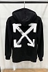 Худи чёрного цвета Off-White "Arrow" logo-print