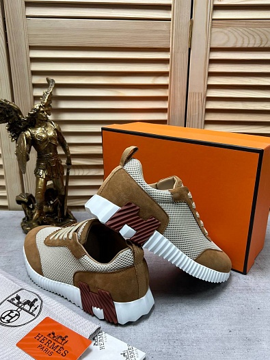 Мужские кроссовки Hermes Bouncing - Beige   