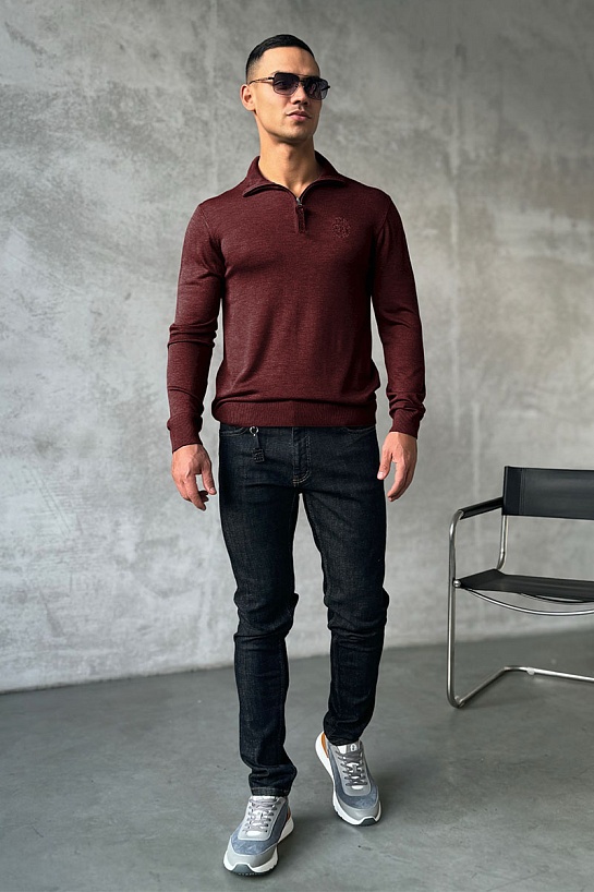 Мужская кофта Billionaire zip-up - Burgundy