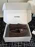 Женские замшевые лоферы с мехом Chanel Premium - Chocolate