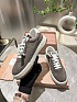 Женские замшевые кроссовки MIU MIU Premium - Grey