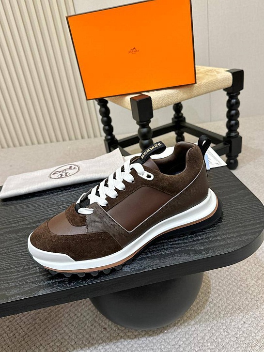 Мужские кроссовки Hermes Leader - Brown