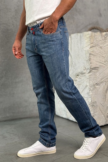 Мужские синие джинсы Kiton   