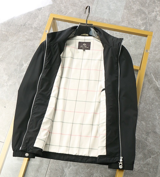Мужская чёрная ветровка Loro Piana