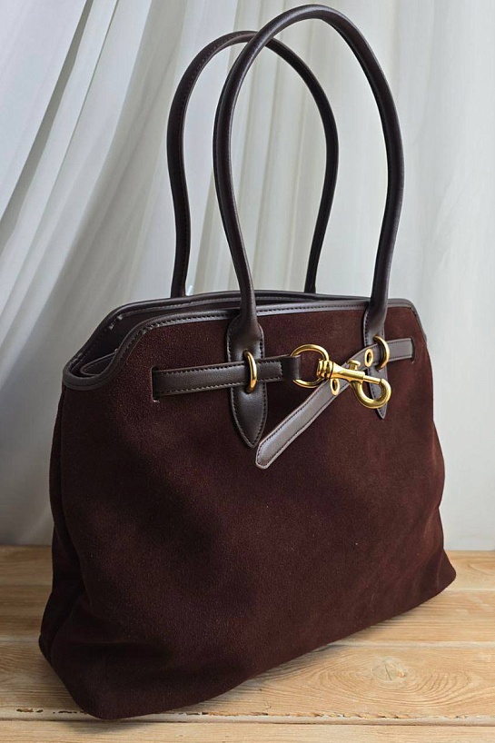 Замшевая сумка MIU MIU 43x29 см