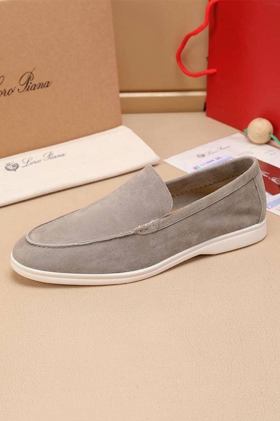 Мужские замшевые лоферы Loro Piana Summer Walk