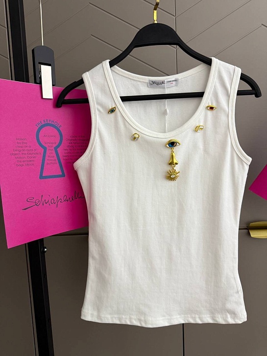 Женская майка Schiaparelli premium - White