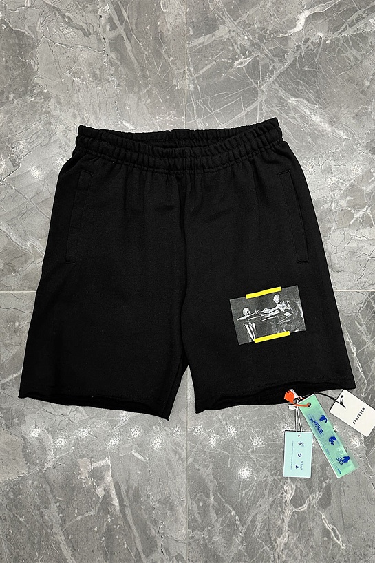 Чёрные мужские шорты Off-White Caravaggio print