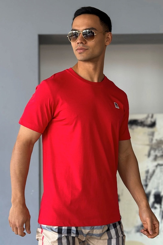 Мужская красная футболка Hugo Boss