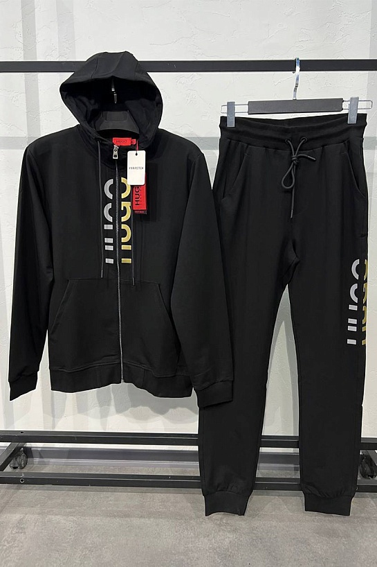 Мужские чёрные штаны Hugo Boss