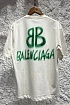 Мужская белая футболка Balenciaga graffiti-logo
