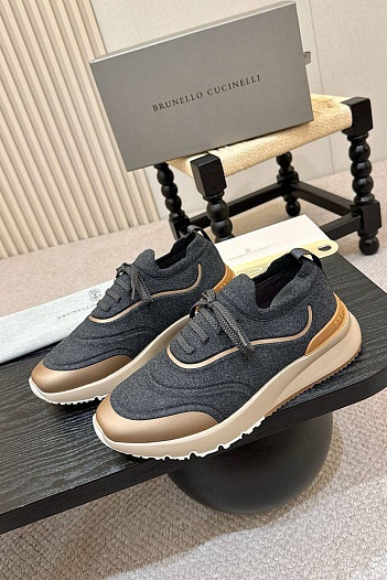 Мужские кроссовки Brunello Cucinelli knitted   