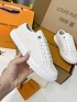 Женские комбинированные кеды Louis Vuitton Premium - White