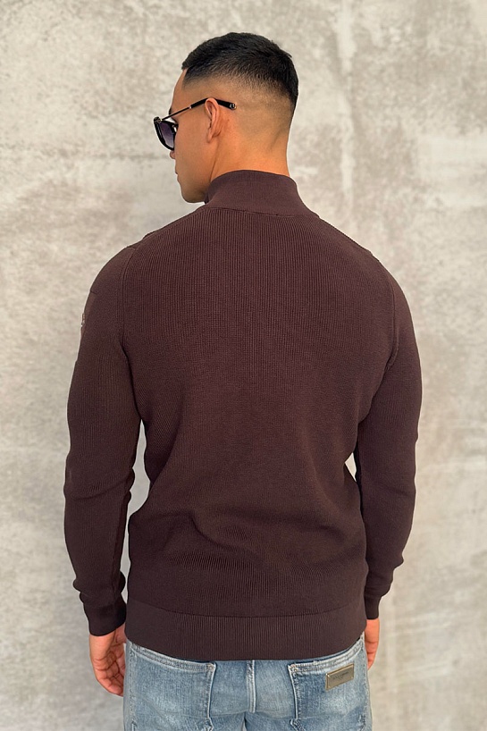 Мужской джемпер Paul & Shark zip-up - Brown