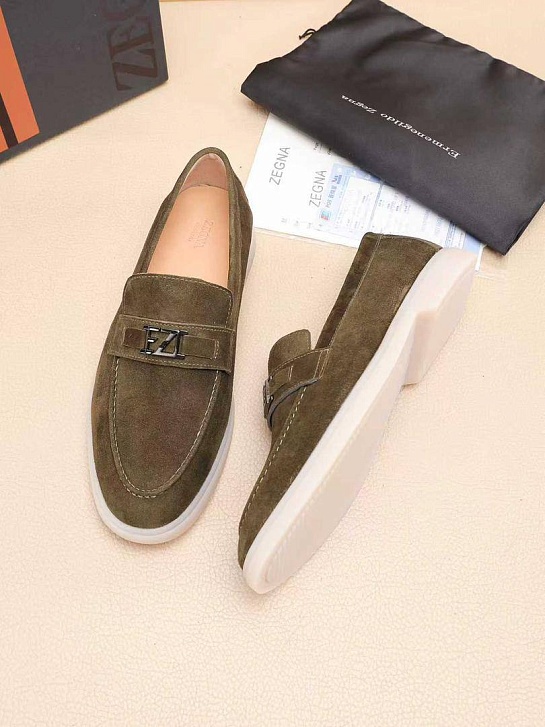Мужские замшевые лоферы Ermenegildo Zegna