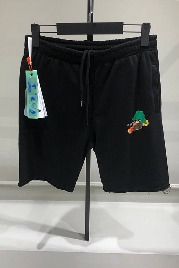 Чёрные шорты Off-White Brush Arrow   
